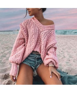 Casual V-neck Sweater 