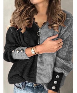 Casual or Matching V Neck Long Sleeves Sweater 