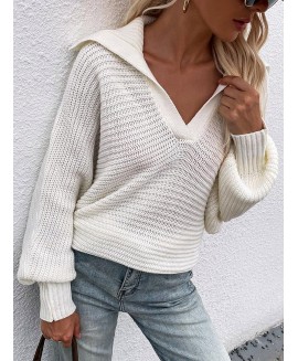 Fashion And Casual Solid or Cape-lar Sweater Women 
