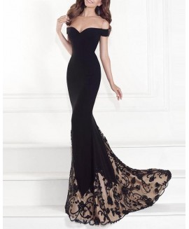 Stylish And Elegant Off-the-shoulder Gown 