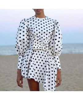 Fashion Polka Dot Print Dress 