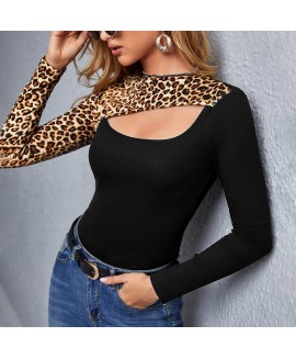 Fashion Leopard Print T-shirt 