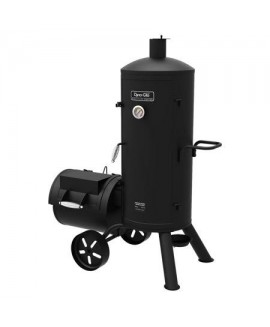 Dyna Glo Signature Series Charcoal Offset Smoker and Grill Black 