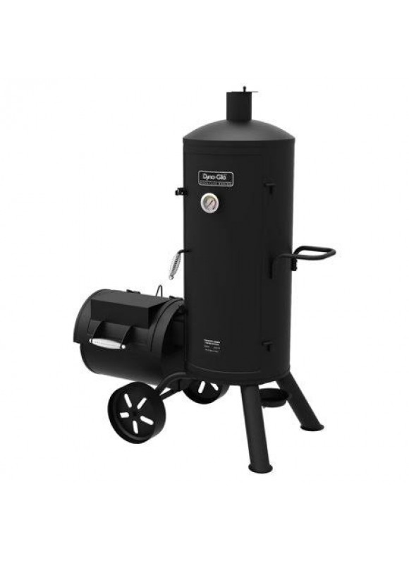 Dyna Glo Signature Series Charcoal Offset Smoker and Grill Black
