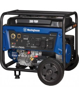 Westinghouse WGen7500c 9,500/7,500-Watt GAS Powered Portable Generator with Remote Start, Transfer Switch Outlet and Co Sensor 