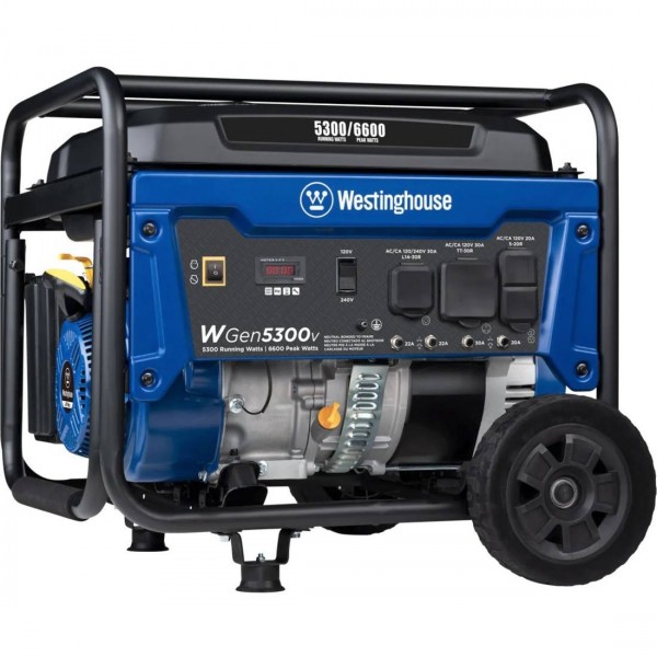 Westinghouse WGEN5300V &#8211; 5300 Watt Portable Generator (CARB) 