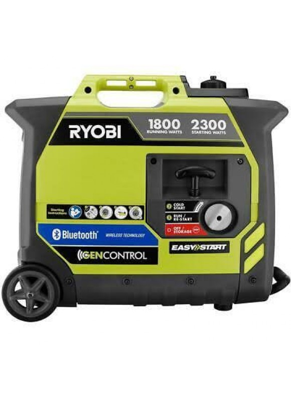 Ryobi Bluetooth 2,300-Watt Super Quiet Gasoline Powered Digital Inverter Generator with Parallel Combo Kit
