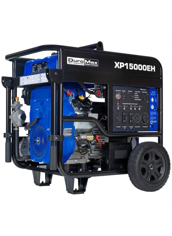 DuroMax XP15000EH 15000 Watt V-Twin Electric Start Dual Fuel Hybrid Portable Generator