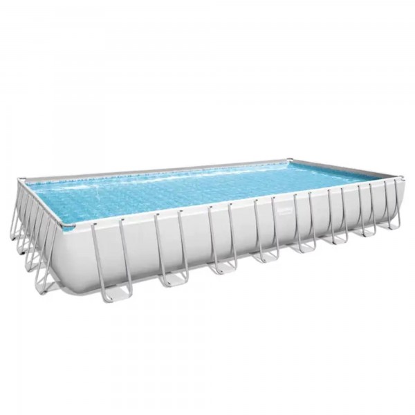 - 31.3ft x 16ft x 52 Inches Rectangular Frame Above Ground Pool Set 
