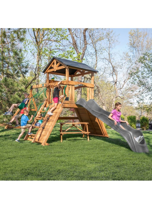 Endeavor II Swing Set with Gray Slide Shipping Included
