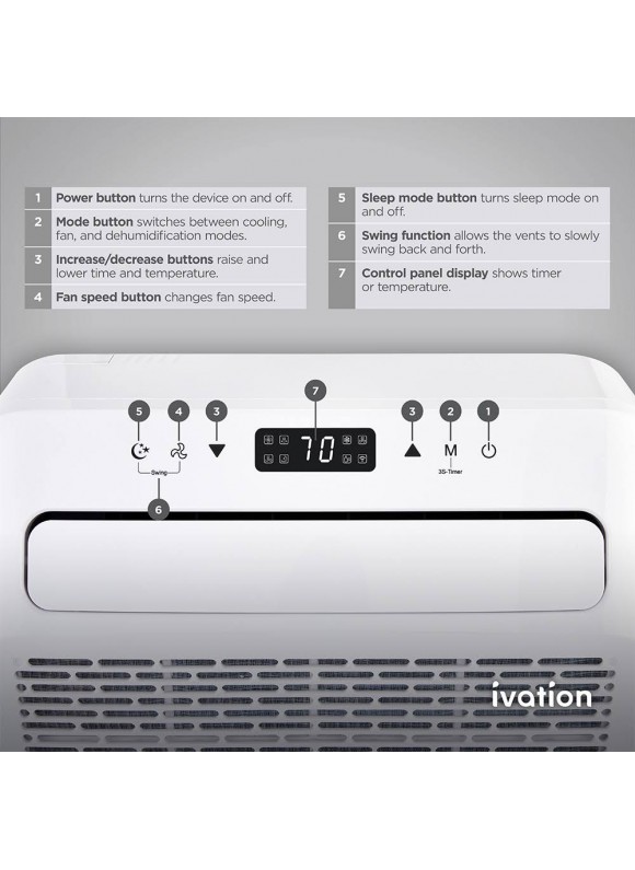 Ivation 6, 500 BTU Portable Camper RV Air Conditioner in Multicolor | Camping World