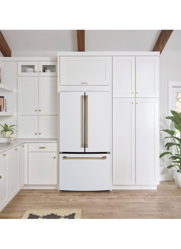 Cafe Energy Star 18.6 Cu. ft. Counter-depth French-Door Refrigerator White