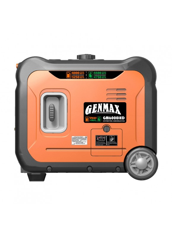 Genmax Portable Inverter Generator, 6000W Super Quiet GAS Propane Powered Engine with Remote/Electric Start, Ultra Lightweight for Backup Home Use &#038;