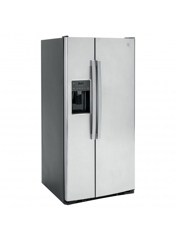 GE 23.0 Cu. ft. Side-by-Side Refrigerator Stainless Steel