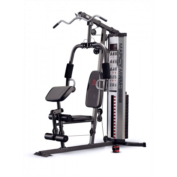 Marcy MWM-988 Pro Full Body Home Gym 150lb Adjustable Weight Workout Machine - 265 - Black 