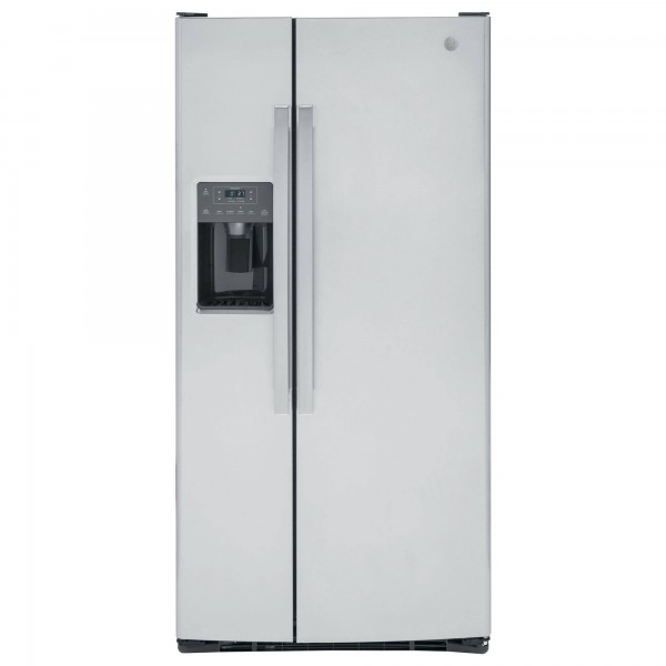 GE 23.0 Cu. ft. Side-by-Side Refrigerator Stainless Steel 