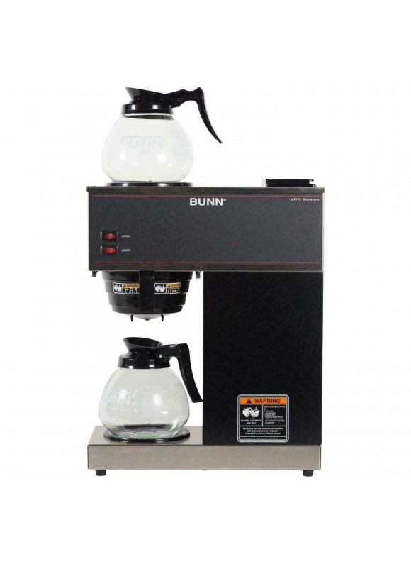 Bunn VPR-2GD 12-Cup Pourover Commercial Coffee Brewer - Black