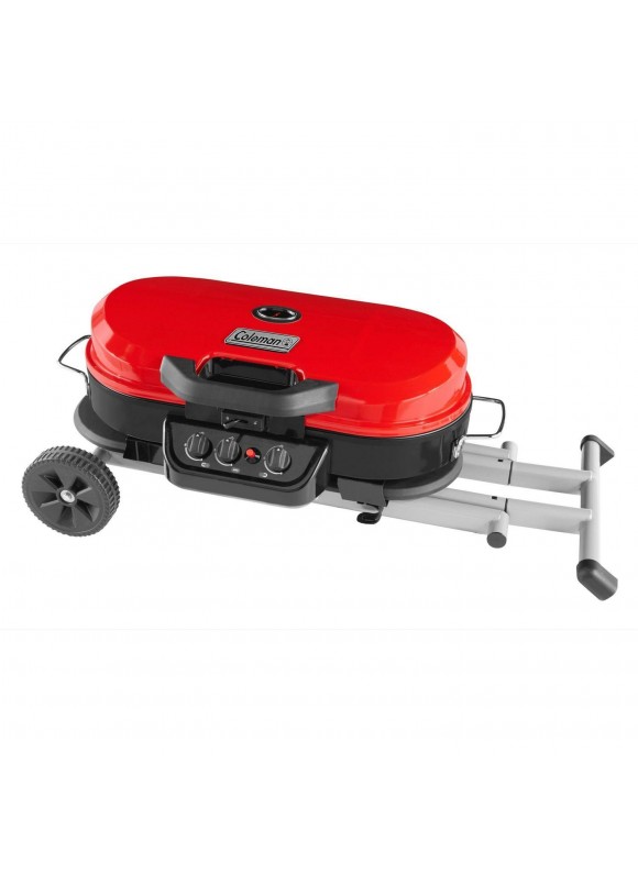 Coleman Roadtrip 285 Portable Stand-up Propane Grill - Black / Blue / Red