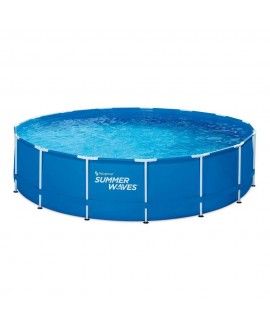 Summer Waves P2001542E117 15 ft. Round 42 in. Deep Metal Frame Pool 