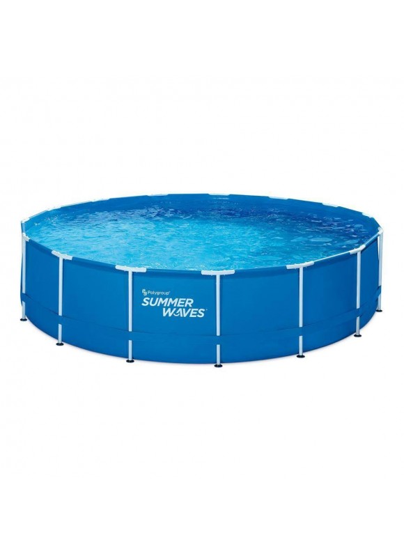 Summer Waves P2001542E117 15 ft. Round 42 in. Deep Metal Frame Pool