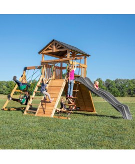 Endeavor Swing Set with Gray Slide, Shipping Included 
