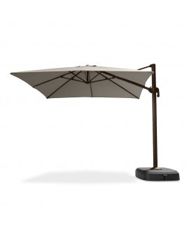 RST Brands Portofino Comfort 10 ft. Resort Cantilever Patio Umbrella in Espresso Taupe 