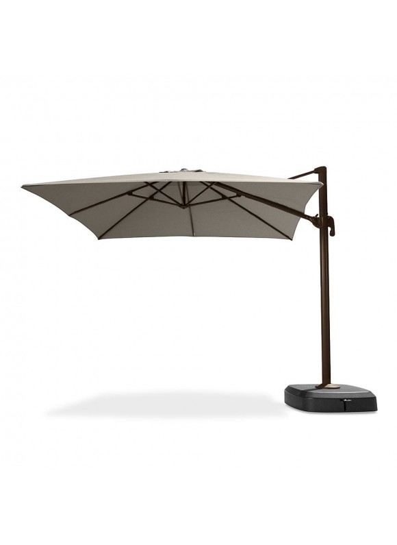 RST Brands Portofino Comfort 10 ft. Resort Cantilever Patio Umbrella in Espresso Taupe