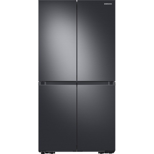 Samsung - 29 cu. ft. 4-Door Flex French Door Refrigerator with WiFi, Beverage Center and Dual Ice Maker - Fingerprint Resistant Black Stainless Steel 
