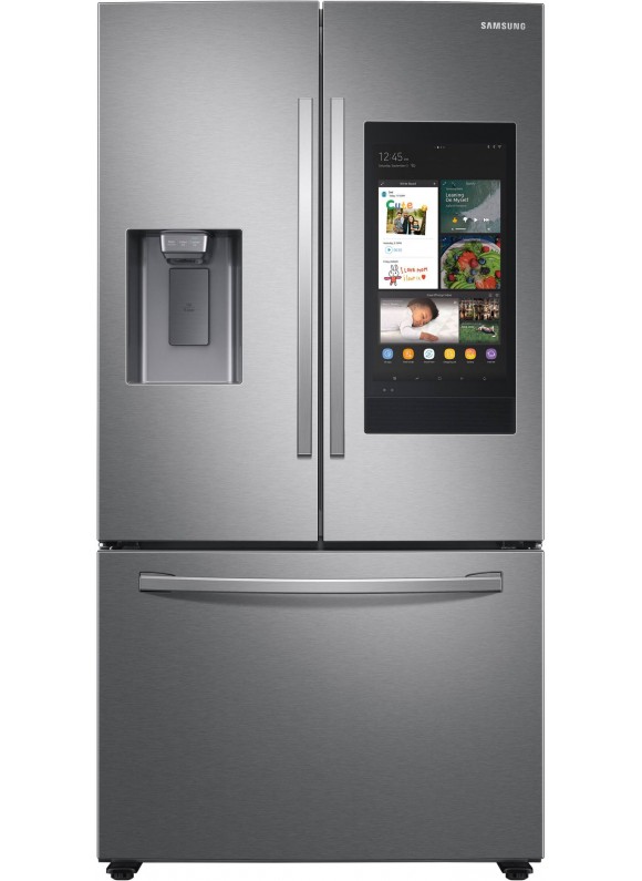 Samsung - Family Hub 26.5 Cu. ft. French Door Refrigerator - Stainless Steel