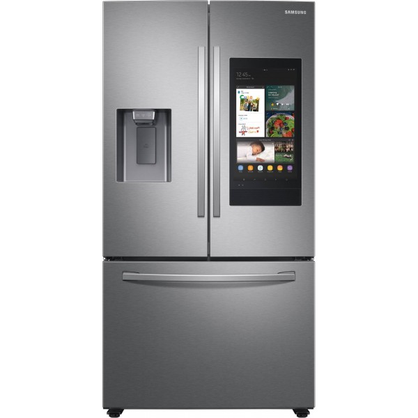 Samsung - Family Hub 26.5 Cu. ft. French Door Refrigerator - Stainless Steel 
