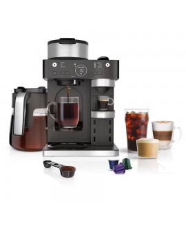Ninja Espresso &amp; Coffee Barista System, Single-Serve Coffee &amp; Nespresso Capsule Compatible - CFN601 - Black 
