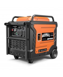 Genmax Portable Inverter Generator, 9000W Super Quiet GAS Powered Engine with Parallel Capability, Remote/Electric Start, Digital display,EPA 