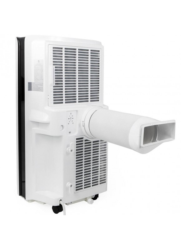 Barton 14,000 BTU Portable Air Conditioner LCD Display Dehumidifier Heater with Remote Control, White