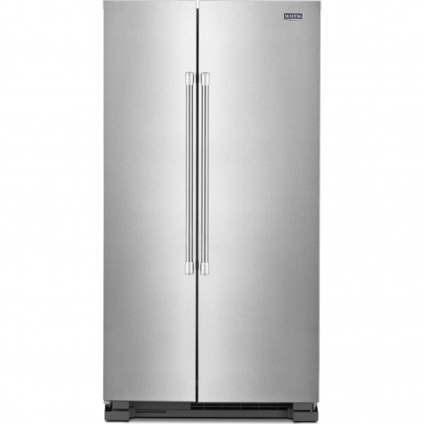 Maytag MSS25N4MKZ 36-Inch Wide Side-by-Side Refrigerator - 25 Cu. ft. Stainless Steel 