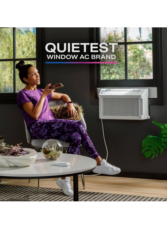 GE Profile Clearview 6,100 BTU 115 V White Smart Ultra Quiet Window Air Conditioner