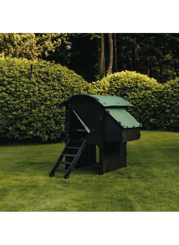 Nestera Small Lodge Chicken Coop, Green and Black