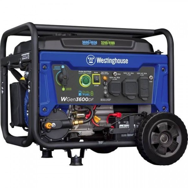 Westinghouse WGen3600DF Dual Fuel Portable Generator 