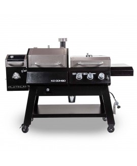 Platinum KC Combo, WiFi and Bluetooth Wood Pellet and GAS Grill 