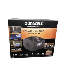 Duracell PowerBlock 500 Portable Gasless Battery Generator 