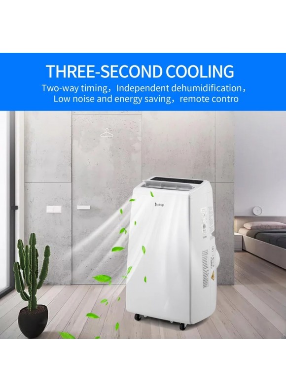 Winado Portable Air Conditioner 12,000 BTU AC Cooling Unit, Quiet Air Conditioning Rooms Up to 400 Sq.Ft with Remote Control, Cool, Fan Mode, Dehumidifier &amp; Window Mount Kit for Home, Office, Garage