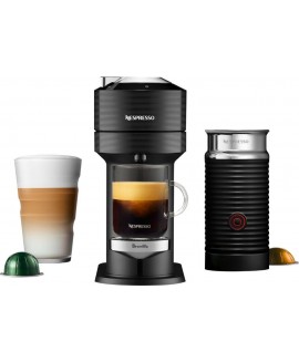 Nespresso - Breville Vertuo Next Premium Coffee Maker and Espresso Machine with Aeroccino3 Milk Frother - Classic Black 