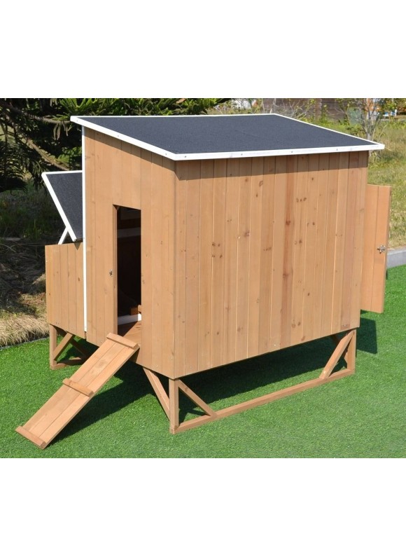 Omitree New Large Wood Chicken Coop Backyard Hen House 4-8 Chickens W 4 Nesting Box