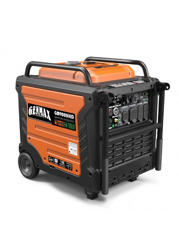 Genmax Portable Inverter Generator, 9000W Super Quiet GAS Propane Powered Engine with Parallel Capability, Remote/Electric Start, Ideal for Home