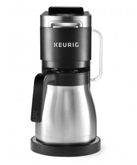 Keurig - K-Duo Plus 12-Cup Coffee Maker and Single Serve K-Cup Brewer - Black 