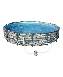 Steel Pro Max 14' x 33 inch Above Ground Swimming Pool Set 