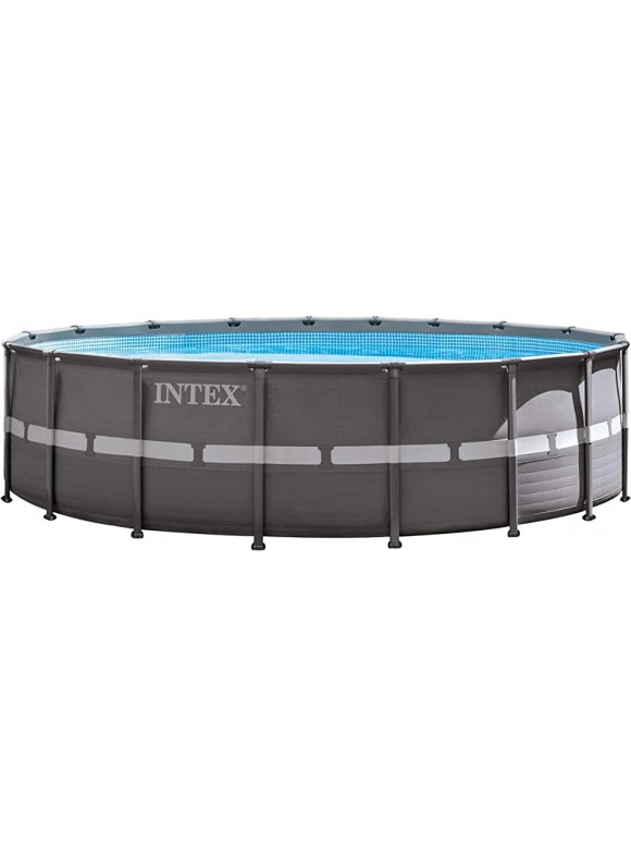 18ft X 52in Ultra Frame Pool Set with Sand Filter Pump, Ladder, Ground Cloth &amp; Pool Cover