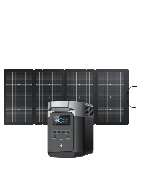 EcoFlow Delta 2 + 220W Portable Solar Panel