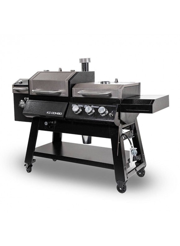 Platinum KC Combo, WiFi and Bluetooth Wood Pellet and GAS Grill