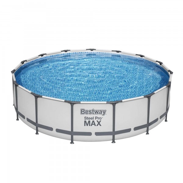 15ft x 42in Steel Pro Max Round Frame Above Ground Pool and Accessories 