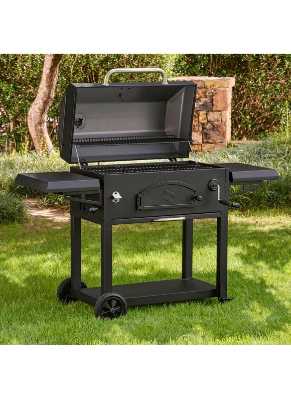 Char-Griller 2190 Legacy 33-in W Black Charcoal Grill